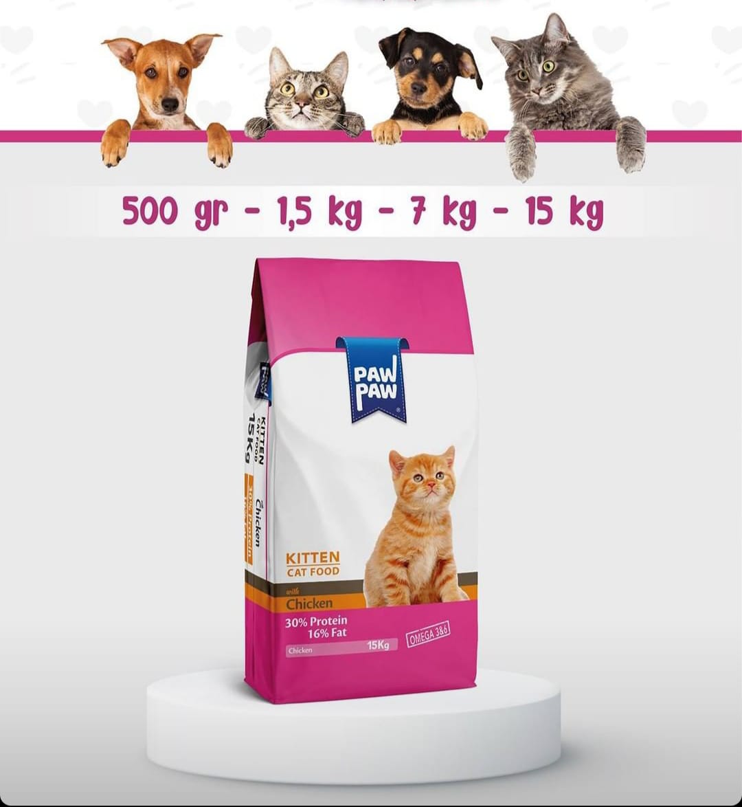 Paw Paw kitten cat food chicken â€“ 15kg â€“ Pluto